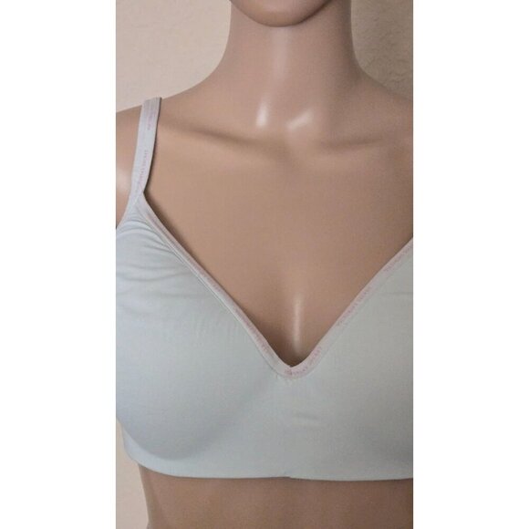 Victoria's Secret t shirt Wireless Lightly Lined green bra size 38D - Picture 4 of 8